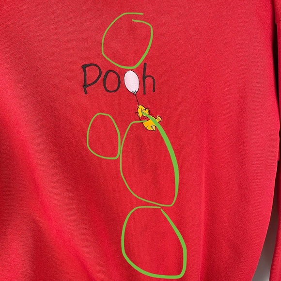 Vintage 90s Pooh Bear Crewneck Sweatshirt - Picture 2 of 5